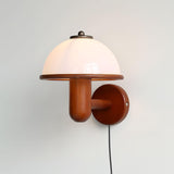 Paddenstoelen Houten Wandlamp – Elegante Eiken Afwerking met Zachte LED Glans