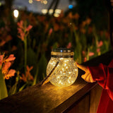 Zonne-Glas Licht – Betoverende Buiten LED-Lantaarn met Gebroken Glas Ontwerp