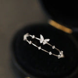 Luxueuze Vlinder Ring met Fonkelende Zirkonia – Aurielle