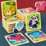 Houten Dierenpuzzels voor Kinderen - Educatief en Leuk
