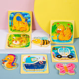 Houten Dierenpuzzels voor Kinderen - Educatief en Leuk