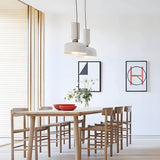 Orlee Hanglamp – Modern Geometrisch Ontwerp in Mat Zwart, Wit & Grijs