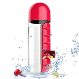 VitaBottle - Draagbare waterfles met ingebouwde pillendoos.