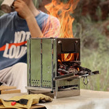 Inklapbare RVS Houtkachel - TrailFlame