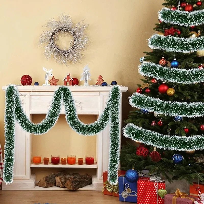 TREELINE – Premium Groene Decoratietape voor Kransen en Kerstboomdecoratie