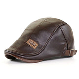 VintageVogue | doet de klassieke charme van leren baretten voor mannen herleven!