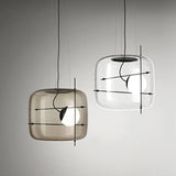 Plot Glazen Hanglamp – Zachte Verspreide Glans met Modern Geventileerd Ontwerp