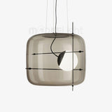 Plot Glazen Hanglamp – Zachte Verspreide Gloed met Modern Geventileerd Ontwerp