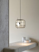 Plot Glazen Hanglamp – Zachte Verspreide Gloed met Modern Geventileerd Ontwerp
