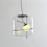 Plot Glazen Hanglamp – Zachte Verspreide Glans met Modern Geventileerd Ontwerp
