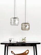 Plot Glazen Hanglamp – Zachte Verspreide Glans met Modern Geventileerd Ontwerp
