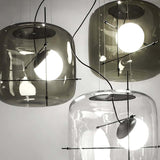Plot Glazen Hanglamp – Zachte Verspreide Glans met Modern Geventileerd Ontwerp