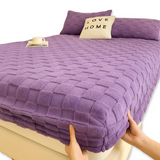 Premium Pluche Winter Hoeslaken – Antislip Comfort, Ademend, Extra Dik en Zacht Hoeslaken