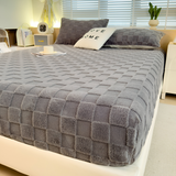 Premium Pluche Winter Hoeslaken – Antislip Comfort, Ademend, Extra Dik en Zacht Hoeslaken