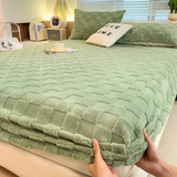 Premium Pluche Winter Hoeslaken – Antislip Comfort, Ademend, Extra Dik en Zacht Hoeslaken