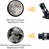 Professionele Telescoop 300/70mm | Draagbare Refractor Sterrenkijk Telescoop met Statief en Smartphone Adapter