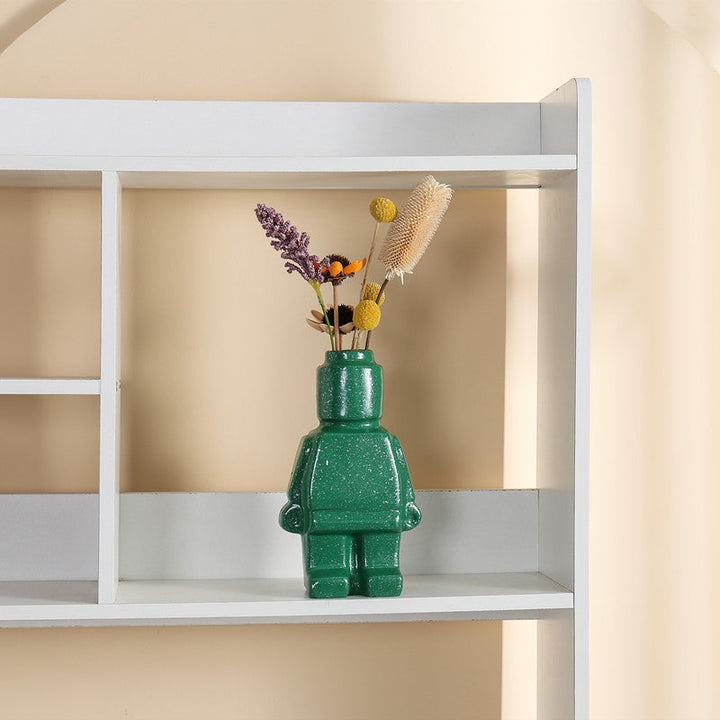 Robotbloempotten van keramiek - BrickBotanica