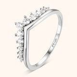Zirkonia-Kronenring – Allegra