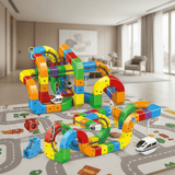 RAILBUILD – 3D-treinenbouwset voor kinderen met oplaadbare locomotief