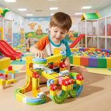 RAILBUILD – 3D-treinenbouwset voor kinderen met oplaadbare locomotief