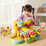 RAILBUILD – 3D-treinenbouwset voor kinderen met oplaadbare locomotief