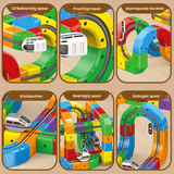 RAILBUILD – 3D-treinenbouwset voor kinderen met oplaadbare locomotief