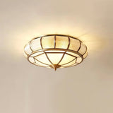 Ronde Textuur Glas Plafondlamp – Tijdloze Elegantie met Zachte Verlichting