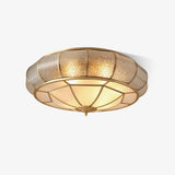 Ronde Textuur Glas Plafondlamp – Tijdloze Elegantie met Zachte Verlichting