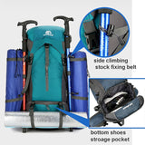 Alpivento 70L Trekkingrugzak | Waterdichte Campingrugzak met Regenbescherming | Grote Outdoor Rugzak voor Wandelen, Bergbeklimmen & Reizen Merkennaam: