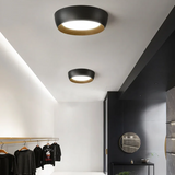 Minimalistische Inbouw Plafondlamp – Moderne LED Fixture met Houten Accent