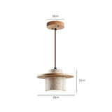 Moderne Hanglamp van Steen en Hout
