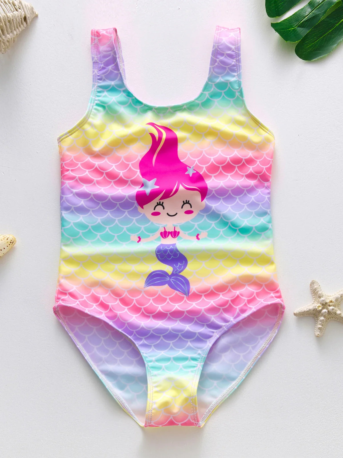 Meisjes Zwemoutfit met Zeemeermin en Eenhoorn Ontwerpen – Perfect voor Kinderen van 8-12 Jaar