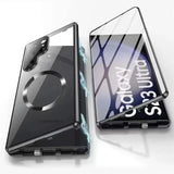 Metall Aluminiumlegering 360 Hoes met Veiligheidsvergrendeling voor Samsung Galaxy S24-S23 Serie
