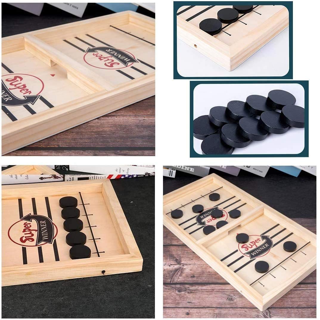 2-in-1 Tafelvoetbal & Sjoelplezier – GameMaster