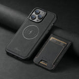 Leren Telefoon Hoes Voor Iphone Met Kaarthouder - Portemonnee - QualityLeather