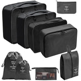 PackWunder Reisorganizerset 7/8/9/10-delig | Vouwbare koffer-organizer | Voor kleding, schoenen & accessoires