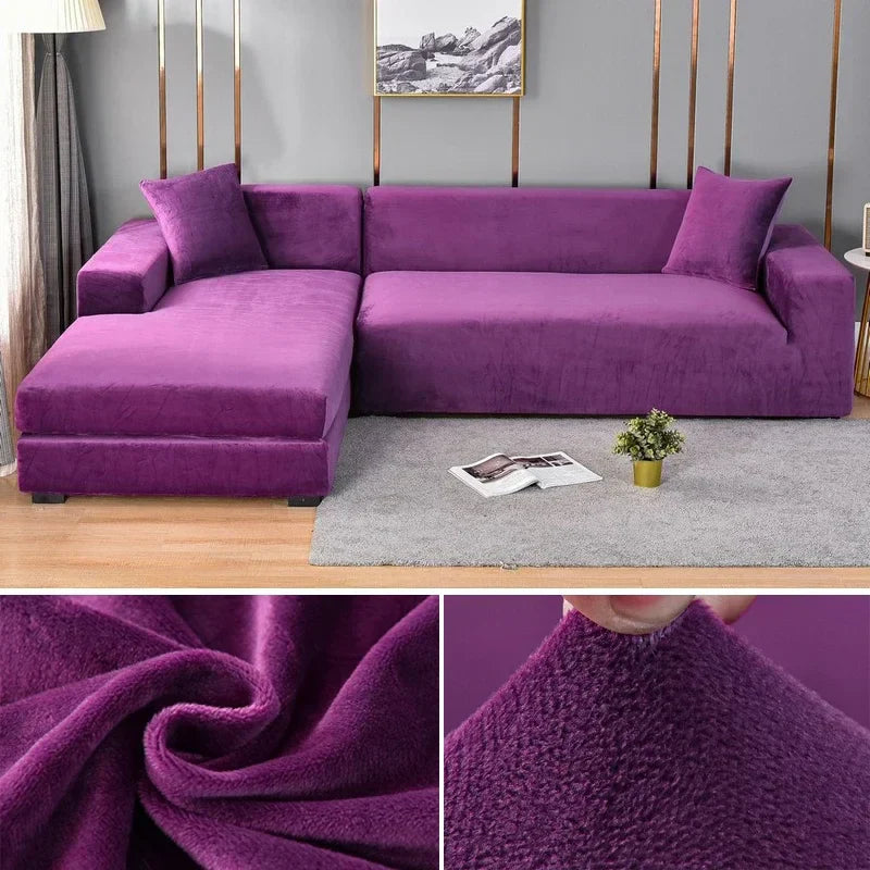 Stretch Velours Sofabekleding met luxe afwerking – Sofina