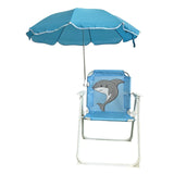 Kinderstrandstoel met Zonnescherm - Opvouwbaar en Perfect voor Camping en Tuin