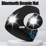 Unisex 3-in-1 Bluetooth-muts - 6 LED, USB oplaadbaar met koptelefoon voor wintergebruik