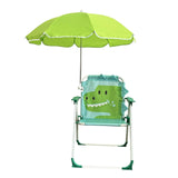 Kinderstrandstoel met Zonnescherm - Opvouwbaar en Perfect voor Camping en Tuin