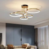 Moderne LED-hanglamp met ringen – plafondlamp met geometrische vorm