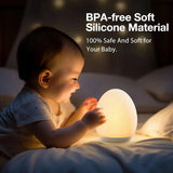 Lumiboo Nachtlampje | RGB & Warmwit | Touch-bediening | 100u Accu | 12 × 10 cm | Baby- & Kinderkamer