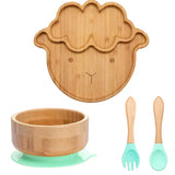 Kinder-servies set met zuignap – EcoFeast
