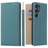 Sandsberg Echtleren Portemonnee Hoes voor Samsung Galaxy S23 Ultra