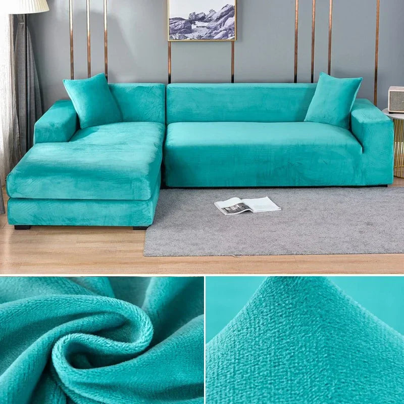 Stretch Velours Sofabekleding met luxe afwerking – Sofina