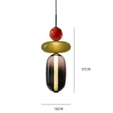 Hanglamp van gekandificeerd glas