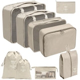 PackWunder Reisorganizerset 7/8/9/10-delig | Vouwbare koffer-organizer | Voor kleding, schoenen & accessoires