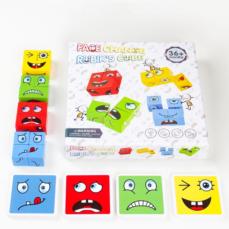 Interactief expressie-blokspel voor kinderen – MimikMatch