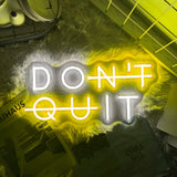 Inspirerende Neon Sign - "GEEN OPGEVEN" Verlichting