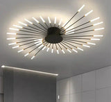 Moderne LED plafondlamp - minimalistisch ontwerp in zonnestraalstijl